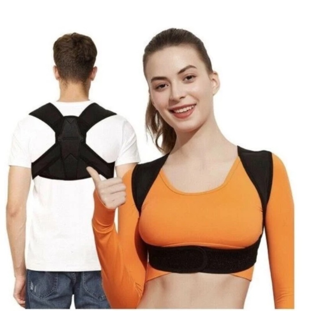 Caretras Posture Corrector Upper Back Brace Shoulder Support Adult Size Large